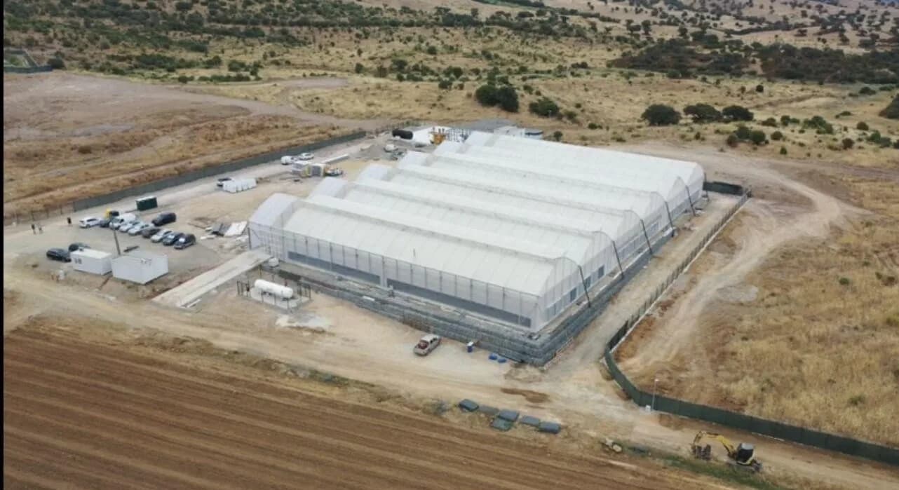 Pharmaceutical-grade greenhouse designed by Agropharm in Salvada (Portugal)